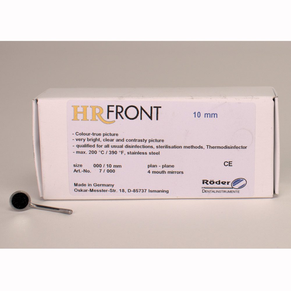 Mundspiegel HR Front Gr.000 10mm 6St