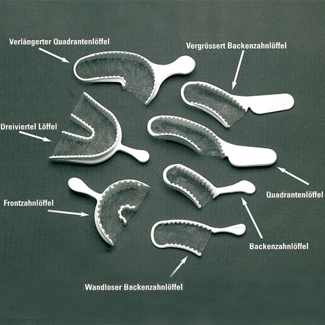 Triple Tray Abdrucklöffel Posterior, 48 Stück