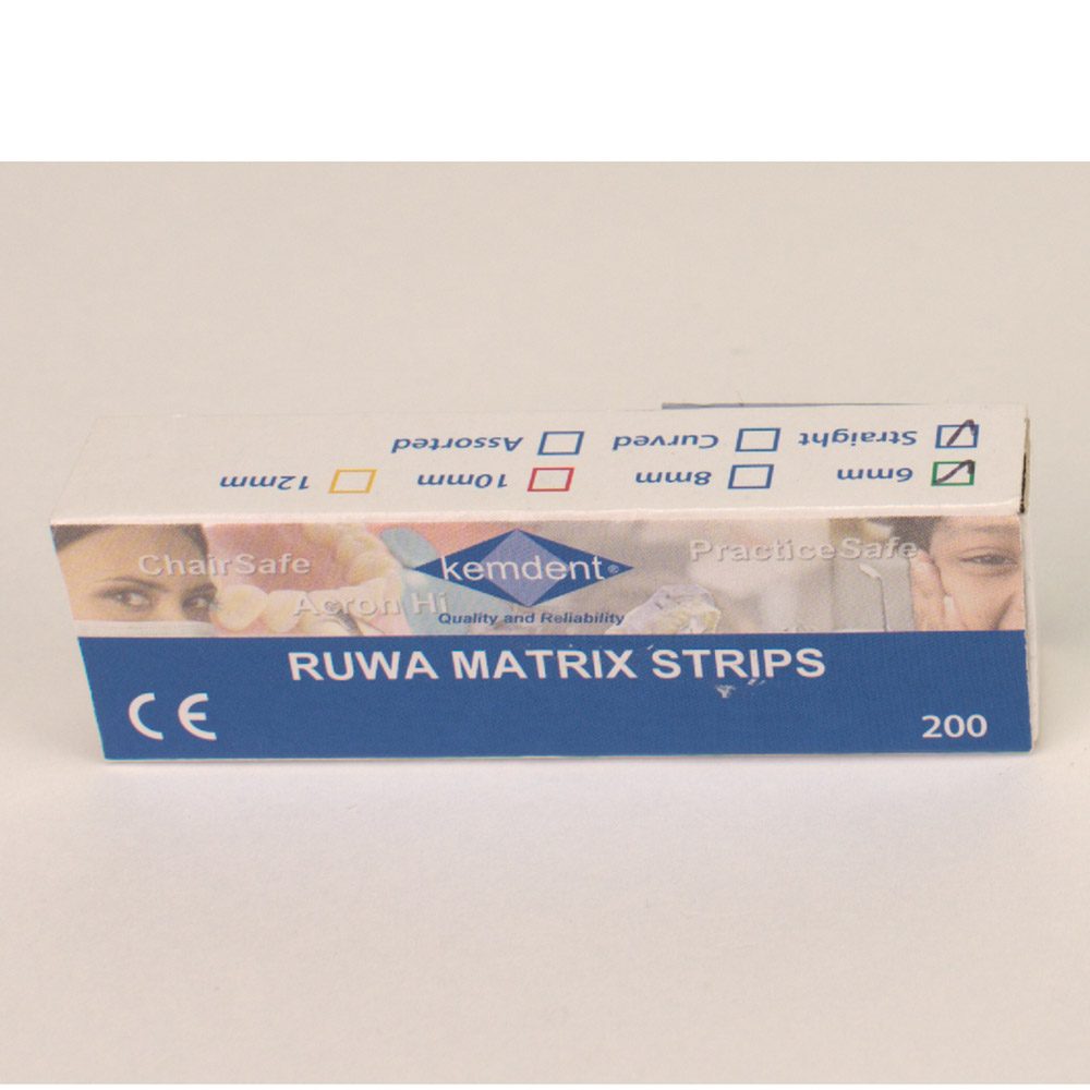 Ruwa Matrix Strips 6mm gerade 200St
