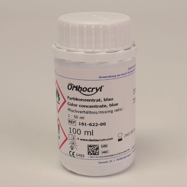 Orthocryl Farbkonzentrat blau, 100 ml