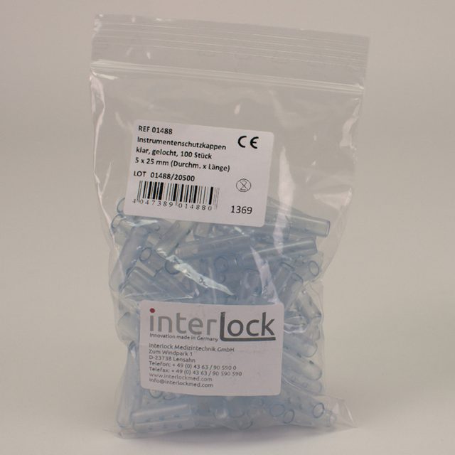 Inst.Schutzkappe klar 4,8x25,4mm   100St