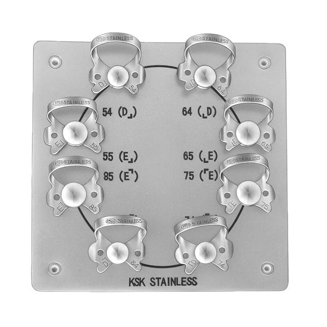 Fit Kofferdam Klammerbord mit 8 Klammern, Stück