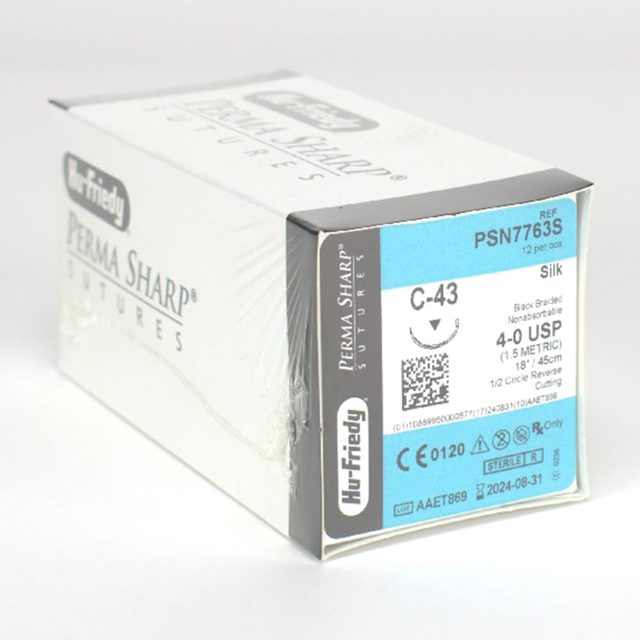 Nahtmaterial Seide 4-0/C-43 Dtz