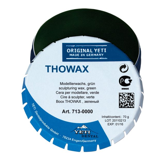 Thowax Modellierwachs grün, 70 g