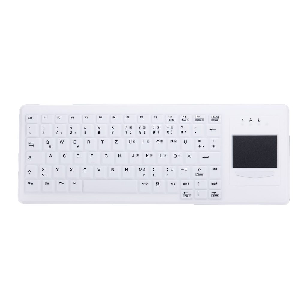 Tastatur mit Touchpad Kabel weiss St