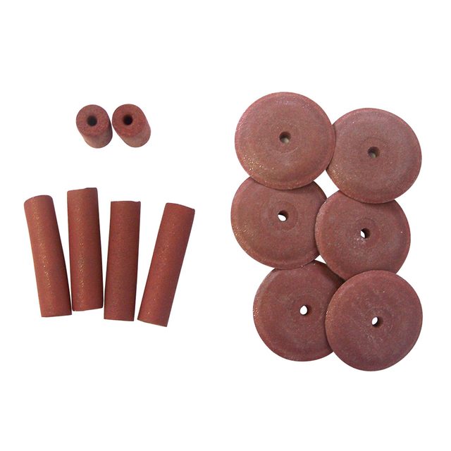 Gummipolierer Zylinder rot 24mm 100St