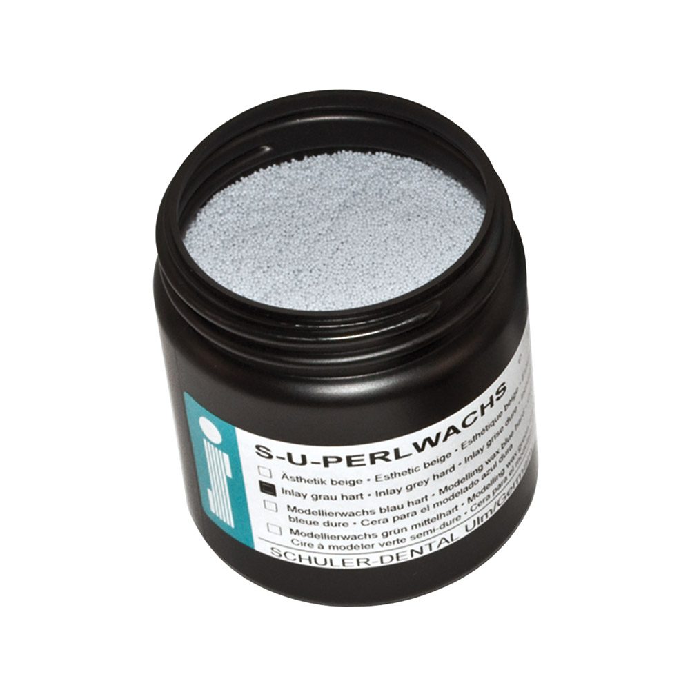 Perlwachs grau hart 125g