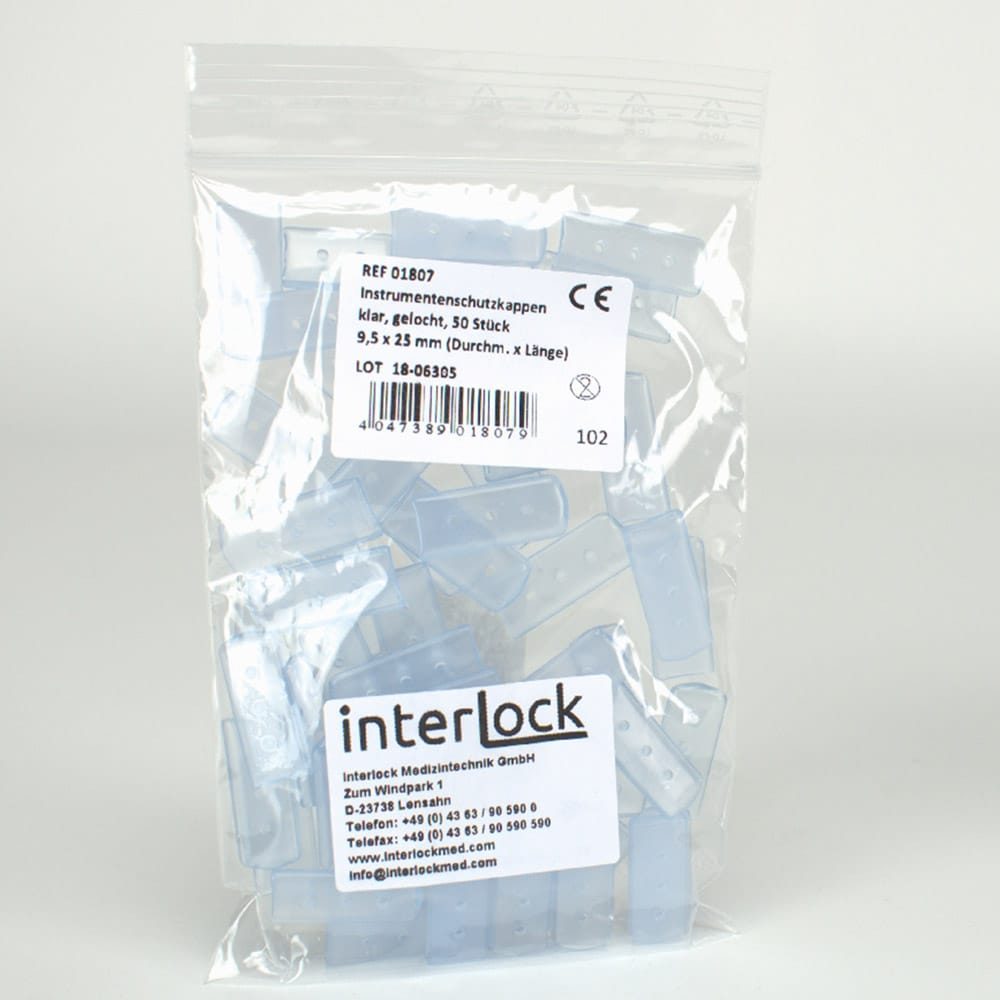 Inst.Schutzkappe klar 9,5x25,4mm 100St