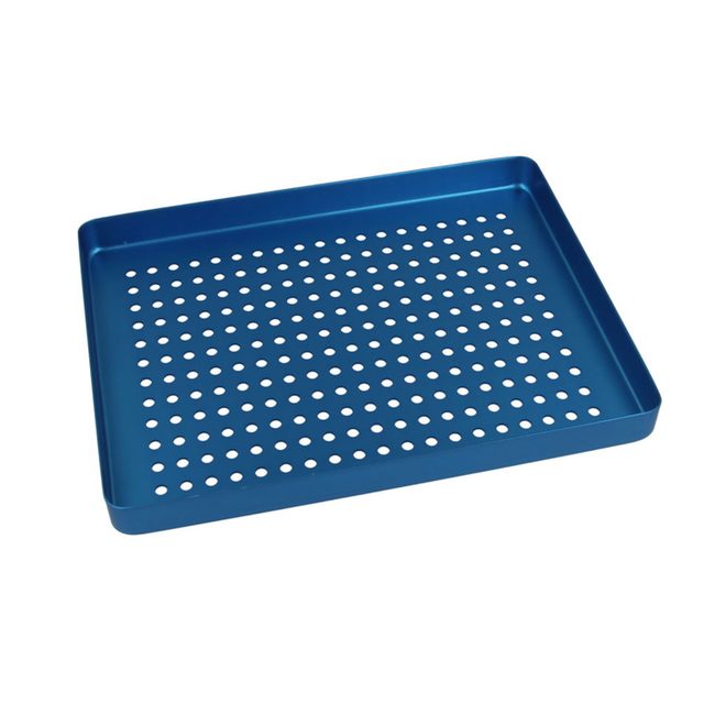 Mini-Tray Boden gelocht blau St