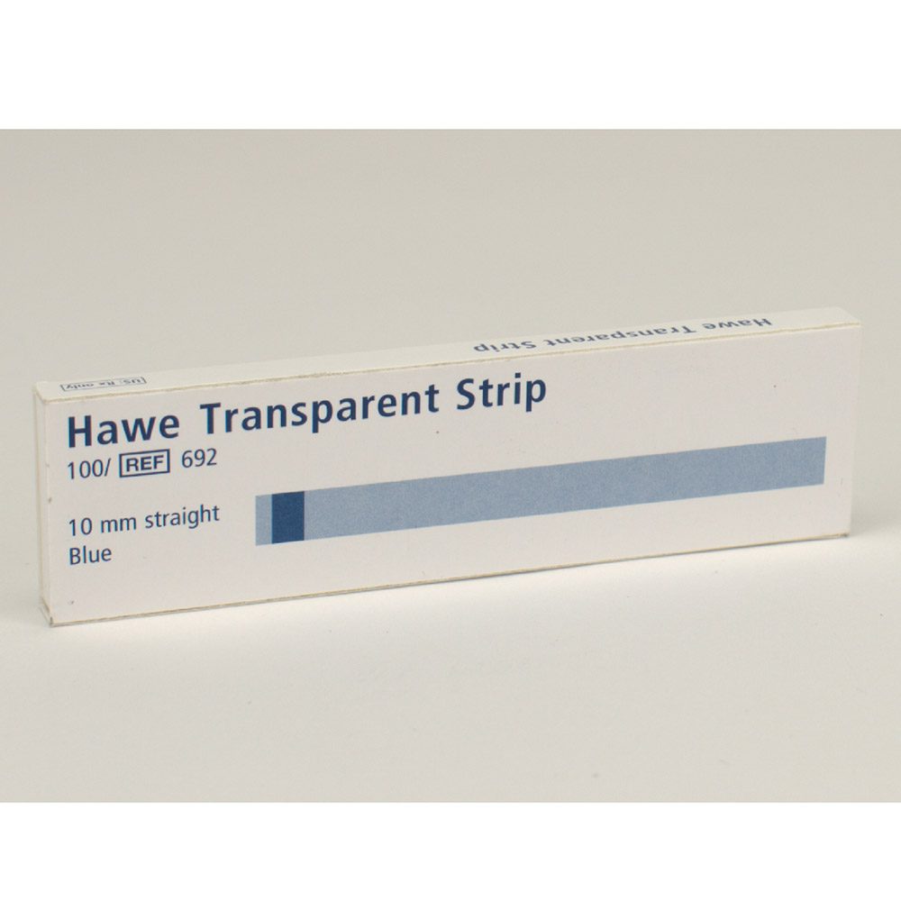 Transparent Strips gerade10 mm 692, 100 Stück