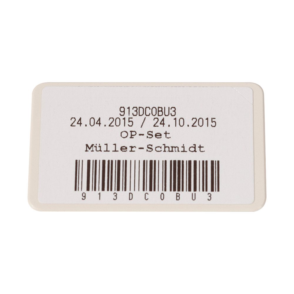 Barcode-Schild MELAstore Box weiss  10St
