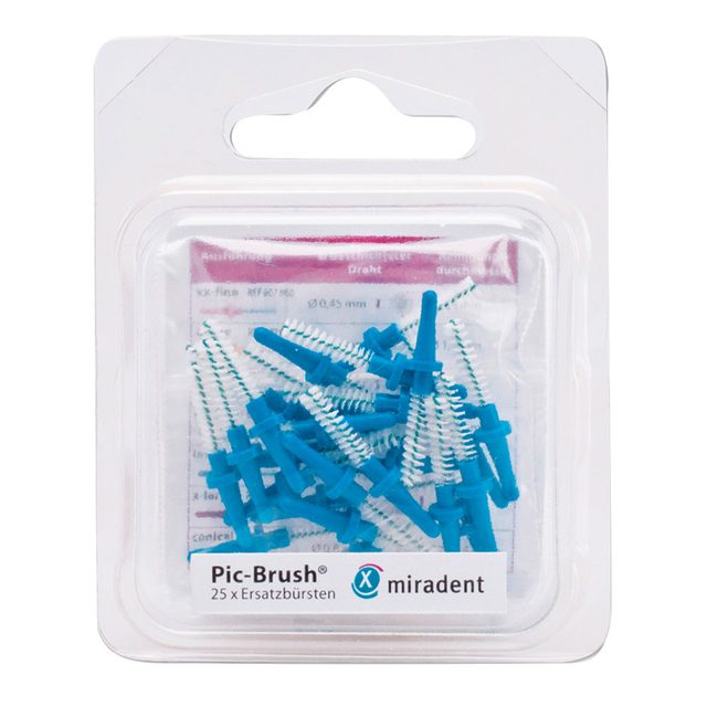 Pic Brush Ersatzbürsten blau, 25 Stück
