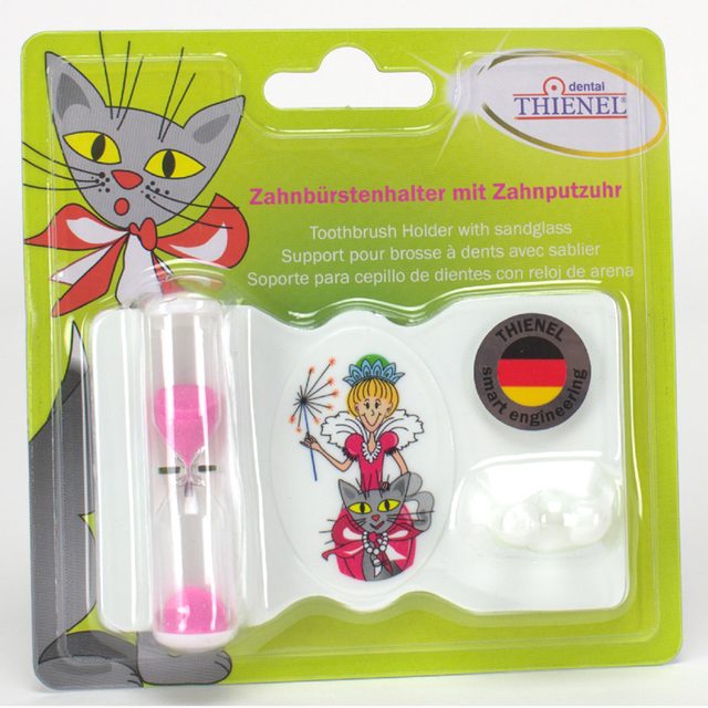 Zahnbürstenhalter m. Putzuhr Fee St