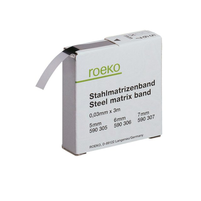 Stahlmatrizenband 5 x 0,03 mm, 3 m
