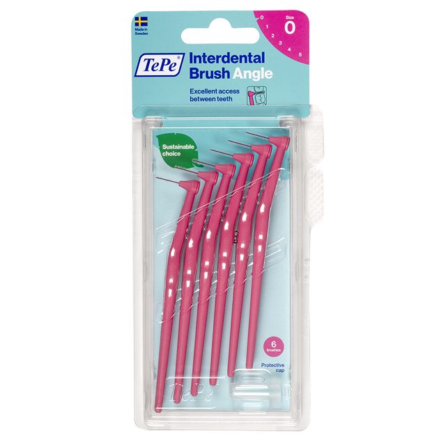TePe Angle pink 0,4mm, 6 Stück