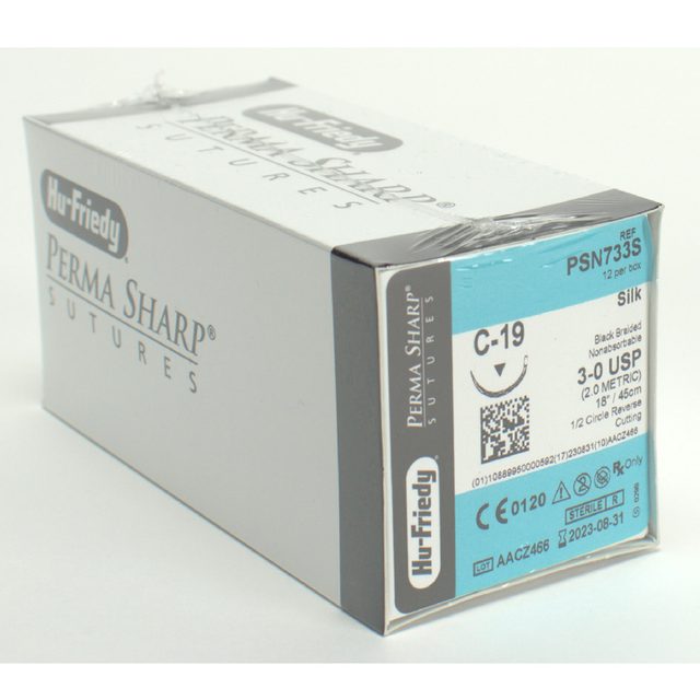 Nahtmaterial Seide 3-0/C-19 Dtz