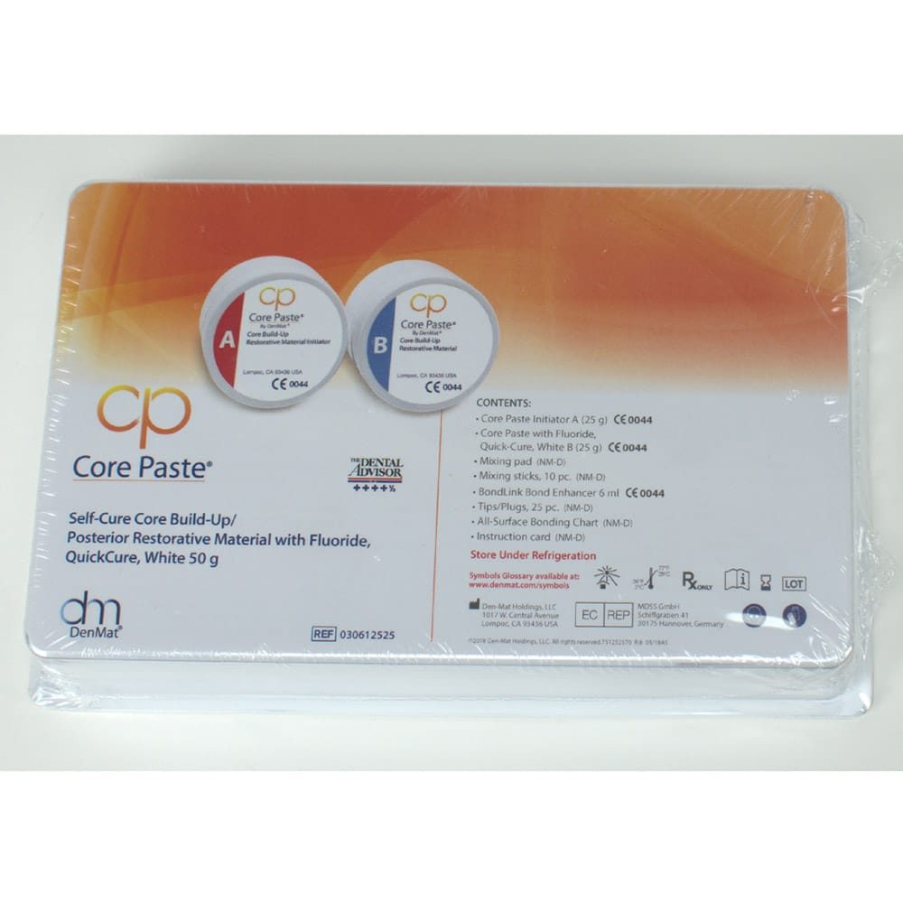 Core Paste White Q/C Fluoride 2x25g Kit