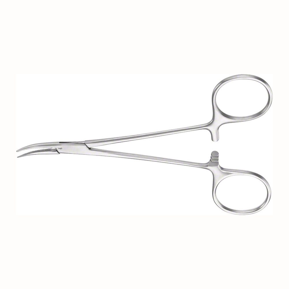 Mosquito Klemme Halsted Micro 12,5 cm gebogen, Stück