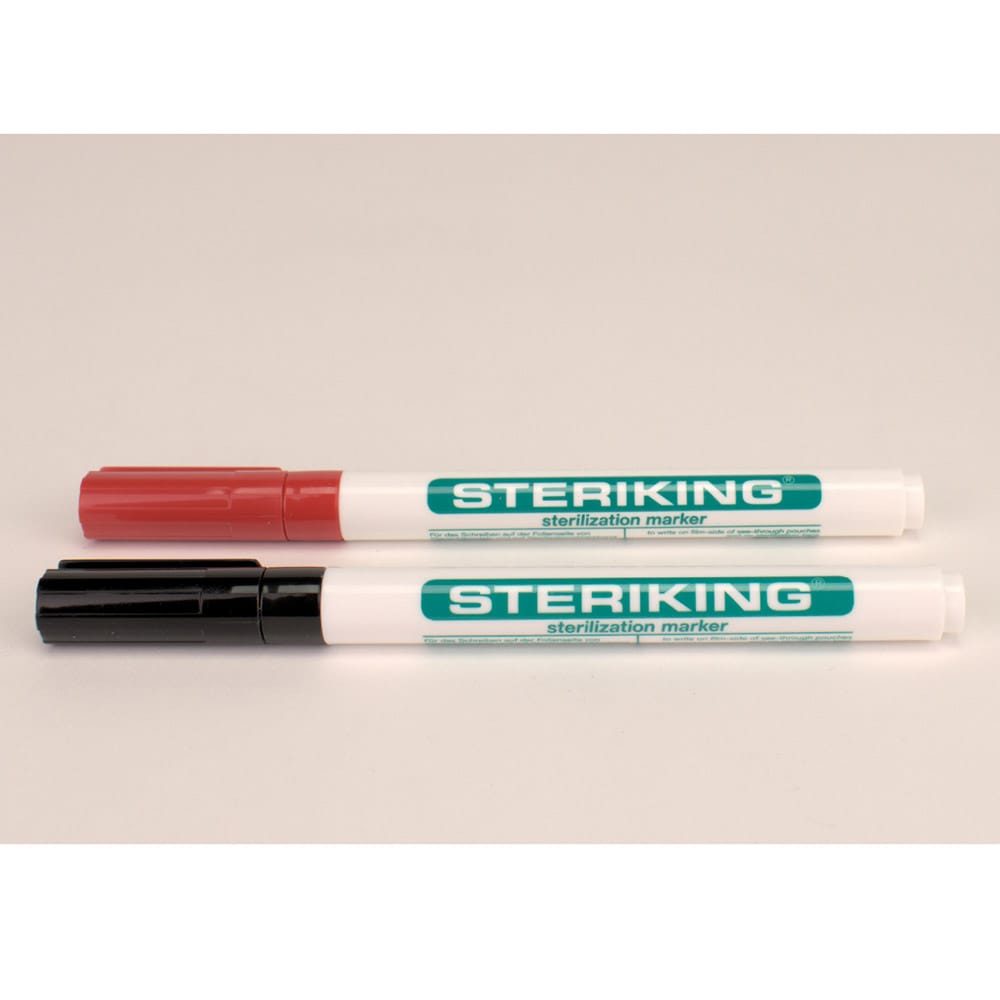 Steriking Marker ungiftig rot+schwarz2St