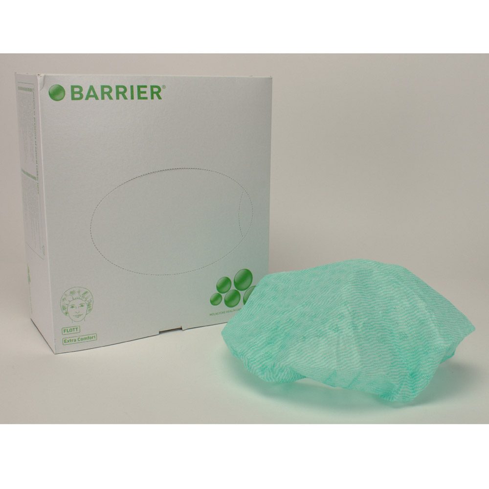 Barrier OP-Haube Flott grün 100St