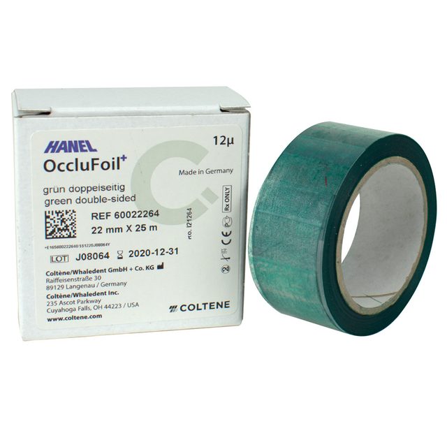 Hanel Folie 12Âµ PET ds 22mm grün  25m