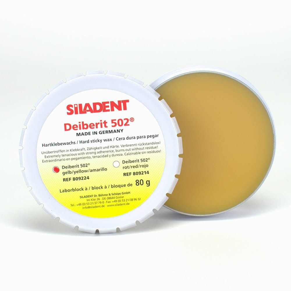 Deiberit 502 Hartklebewachs gelb 80g Ds