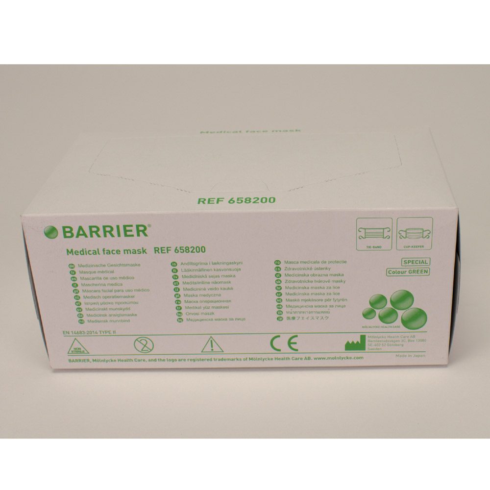 OP-Maske Barrier Spezial grün Earl. 50St