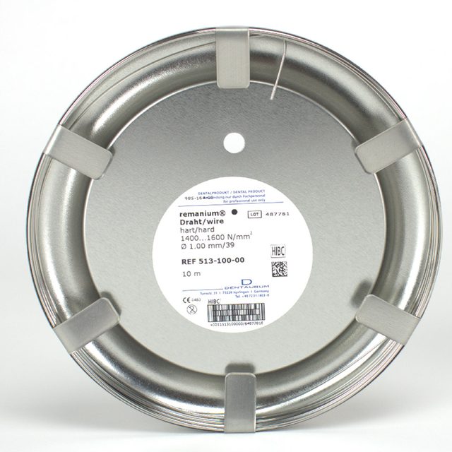 Remanium Draht hart 1,00mm 10mtr