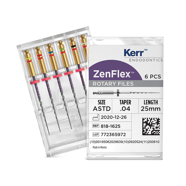 ZenFlex Niti Feile .04/25mm sort.  6St