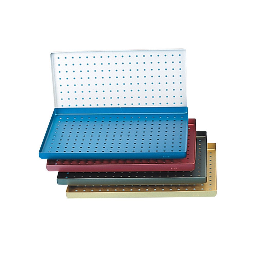 Tray Boden Alu gelocht silber 28x18 St