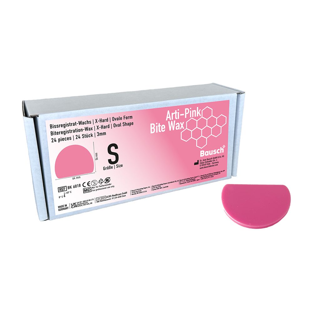 Arti-Pink Bite Wax pink oval S 3mm 24St