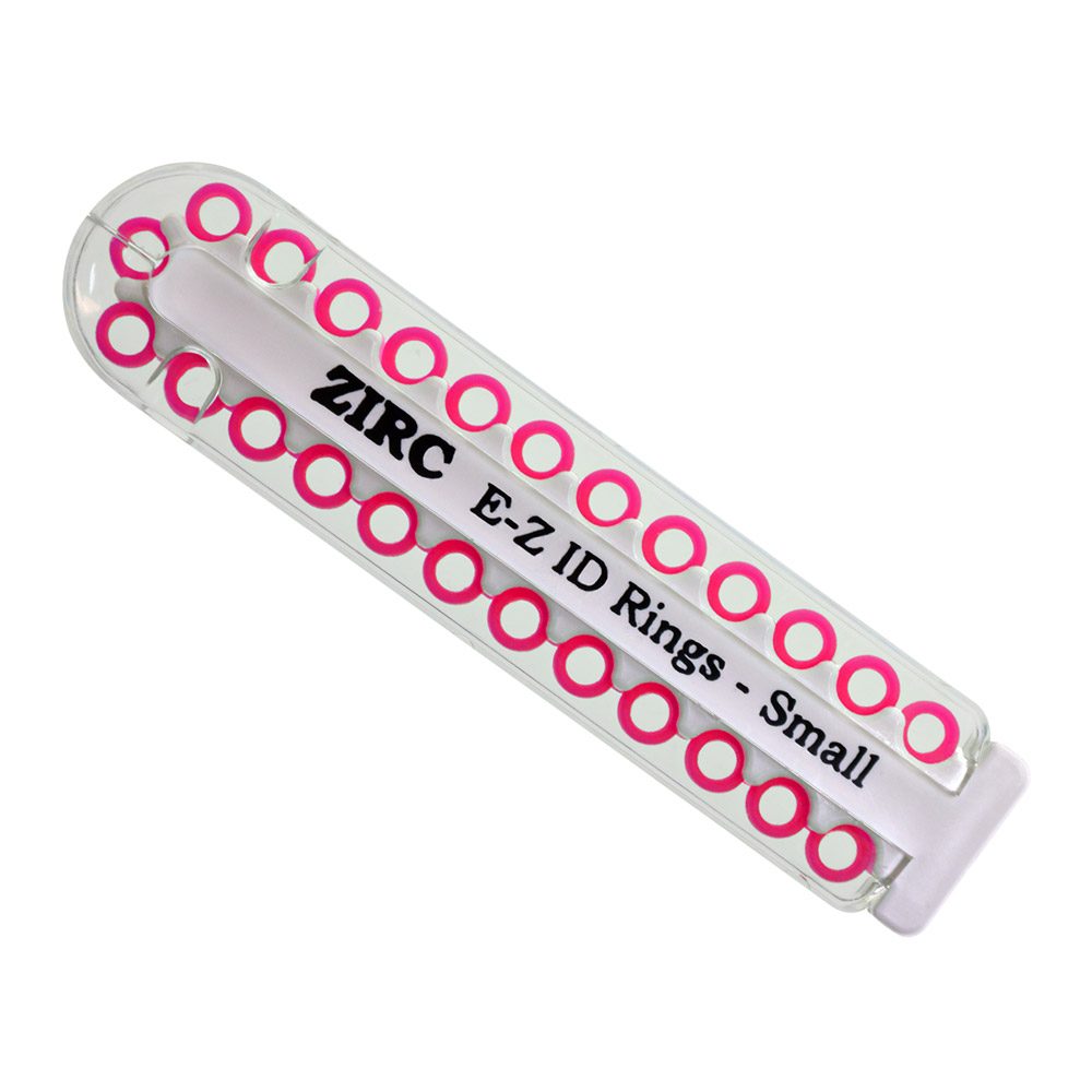 EZ-ID Markierungsringe klein neonpink, 25 Stück