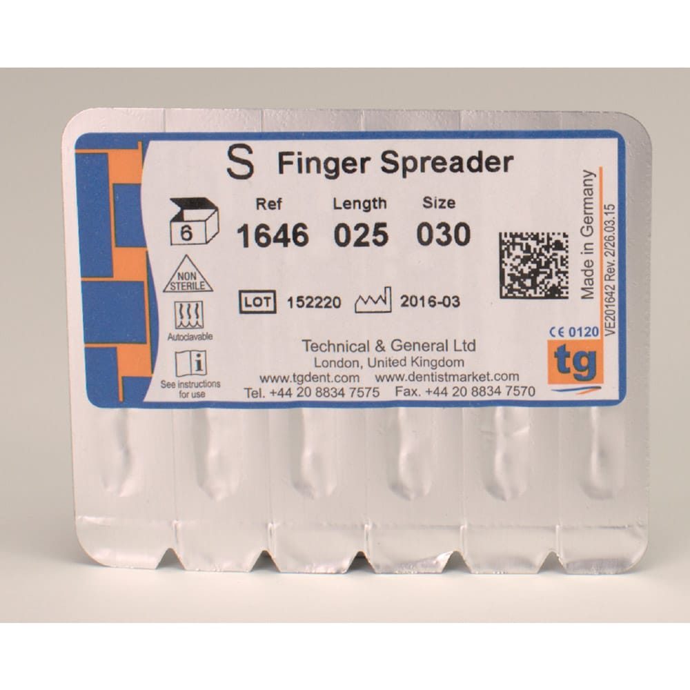 tg Finger Spreader 25mm Size 030 6pcs
