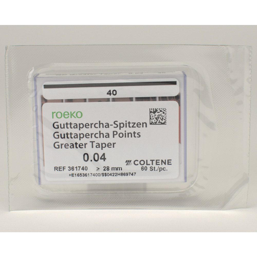 Guttaperchasp. Greater Taper 4/40 Pa