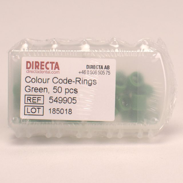 Colour Code-Ringe grün 50St
