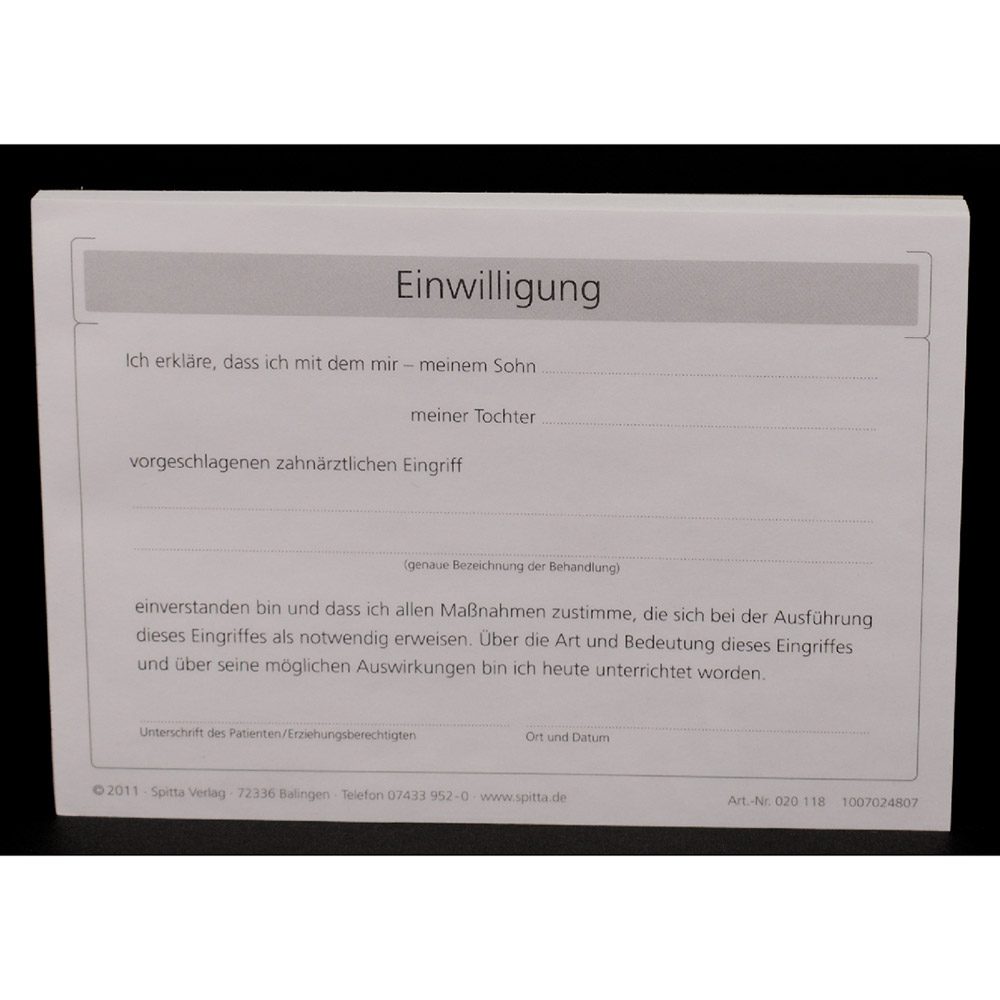 Einwilligung A6 100St