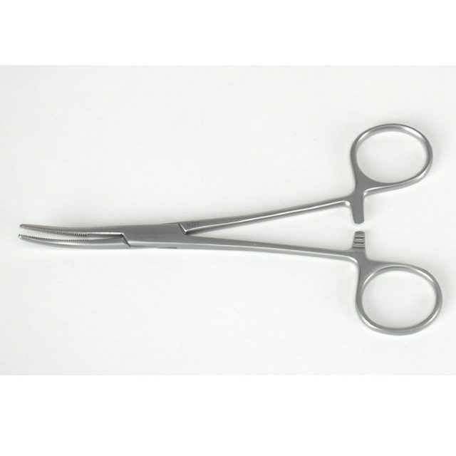 Arterienklemme Kelly gebogen 14cm St