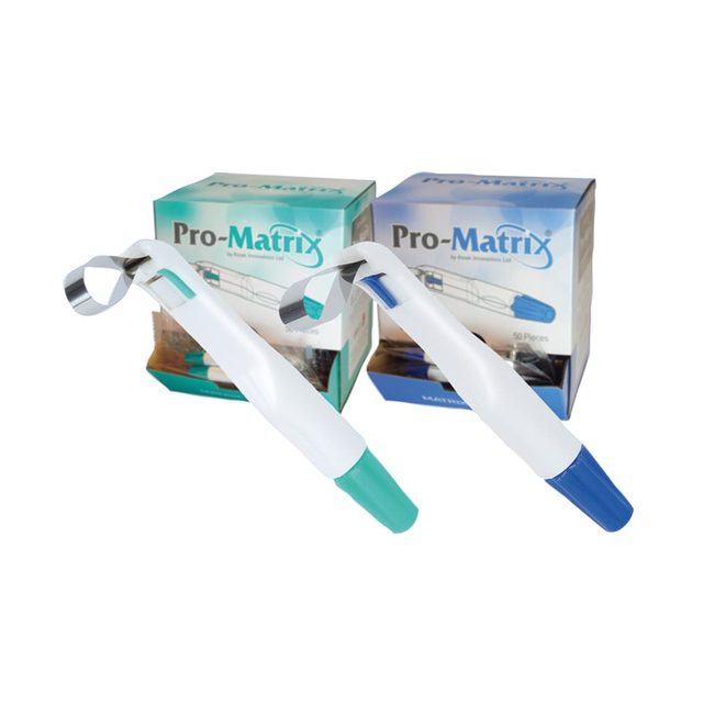 Pro-Matrix 4,5 mm schmal gebogen gelb, 50 Stück