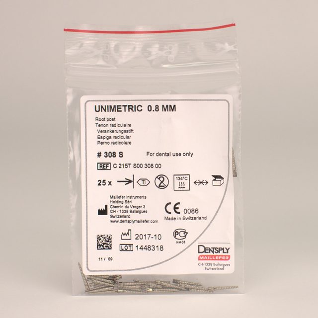 Unimetric Stifte 215T 308S, 25 Stück