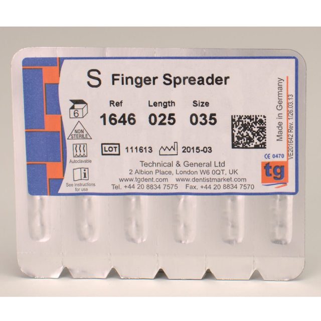 tg Finger Spreader 25mm Size 035 6pcs
