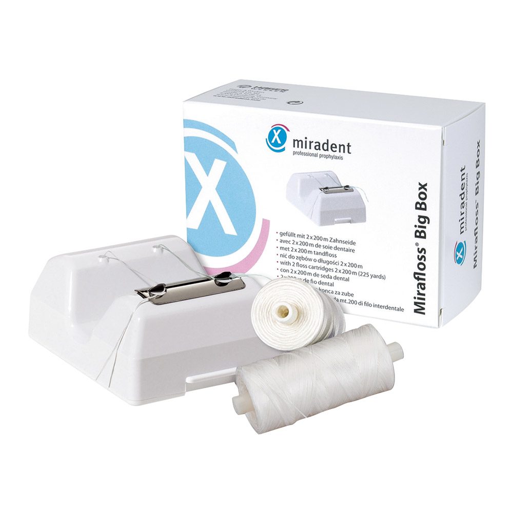 Mirafloss Big weiss ungewachst, 200 m