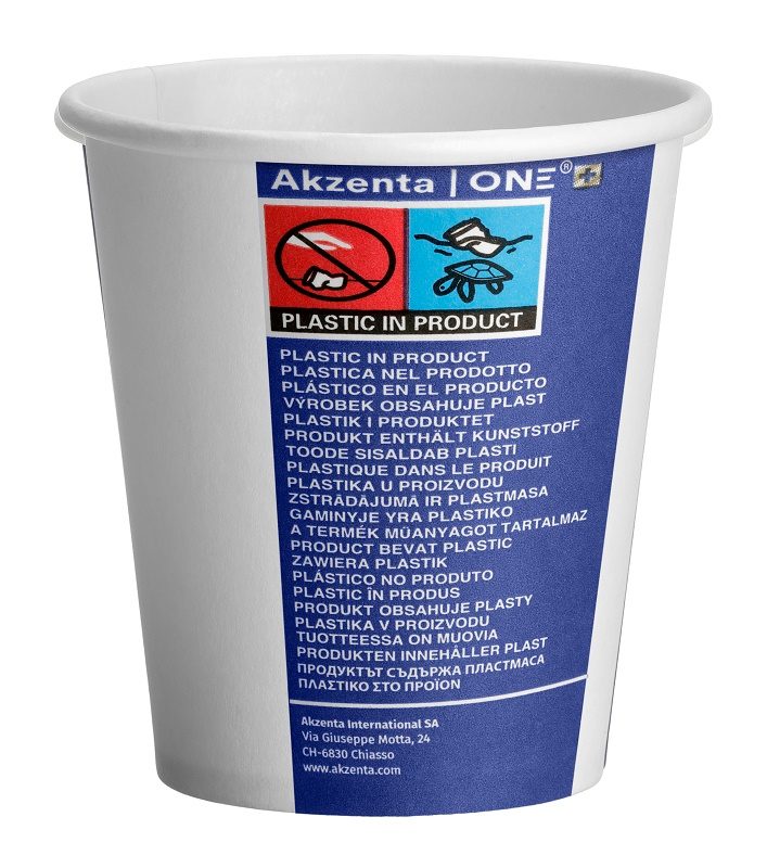 Akzenta ONE Pappbecher weiß20x50St