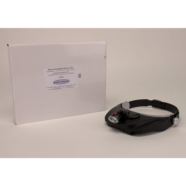 Kopfbandlupe "Stereo" LED St