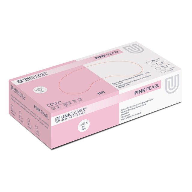Nitril Pink Pearl M 100St