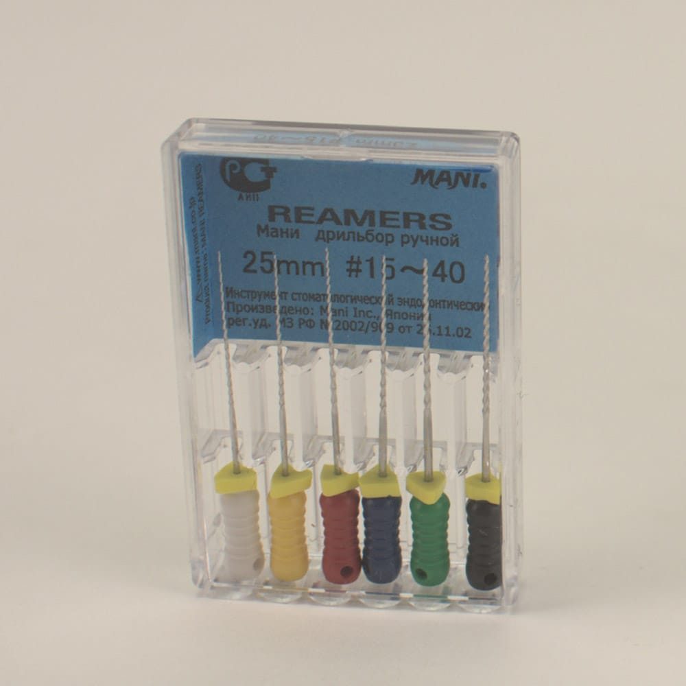 MANI REAMERS 25mm #15-40, 6St