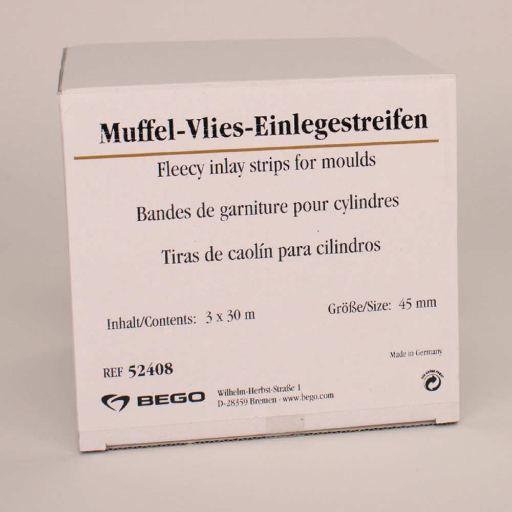 Muffel-Vlies-Einlagestreifen 45 mm, Packung