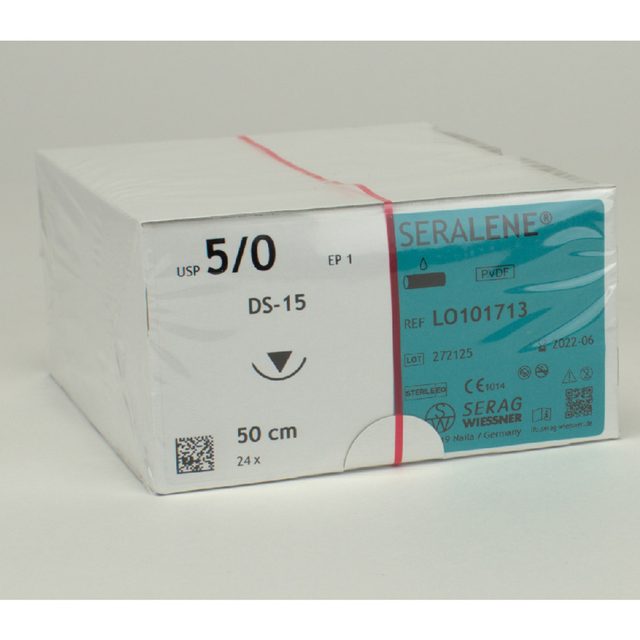 Seralene blau USP 5/0 DS-15 2Dtz