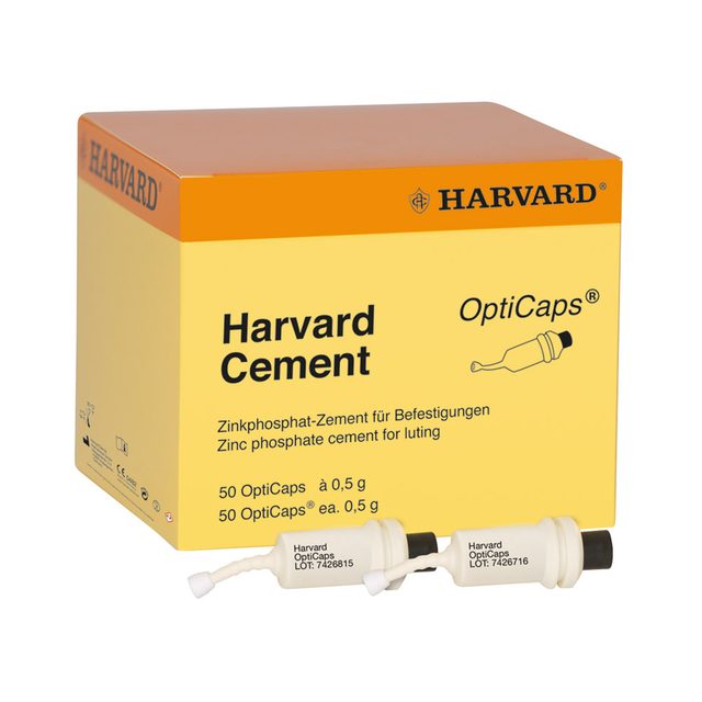 Harvard Cement weißlichgelb, 50 OptiCaps