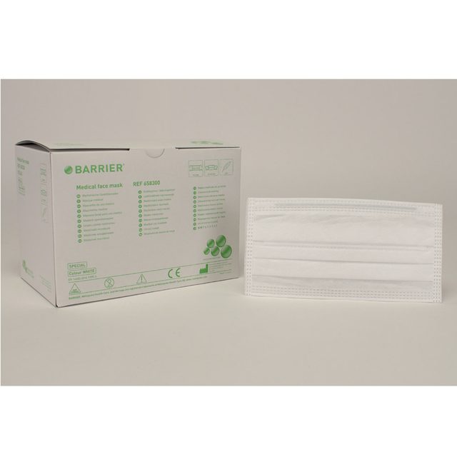 OP-Maske Barrier weiss soft  Band 60St