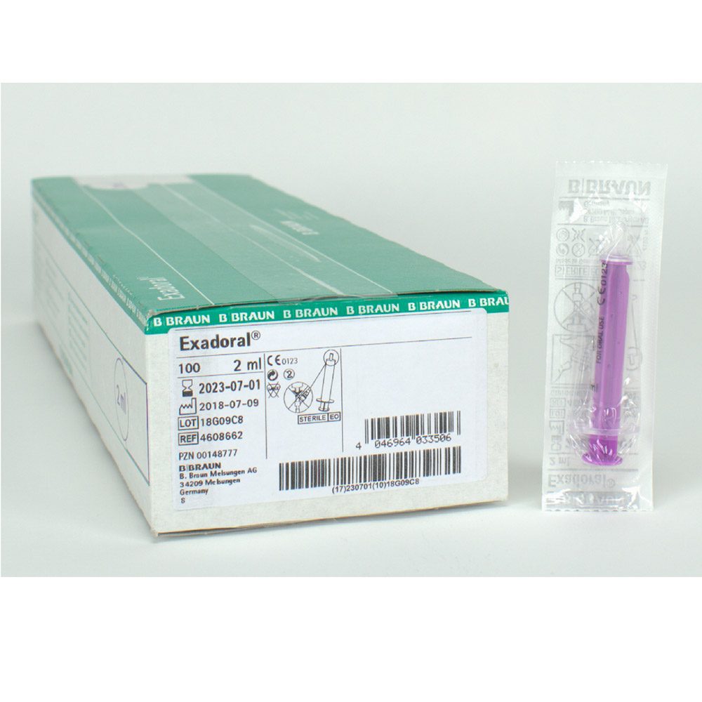 Exadoral Einmalspritze 2ml Steril 100St